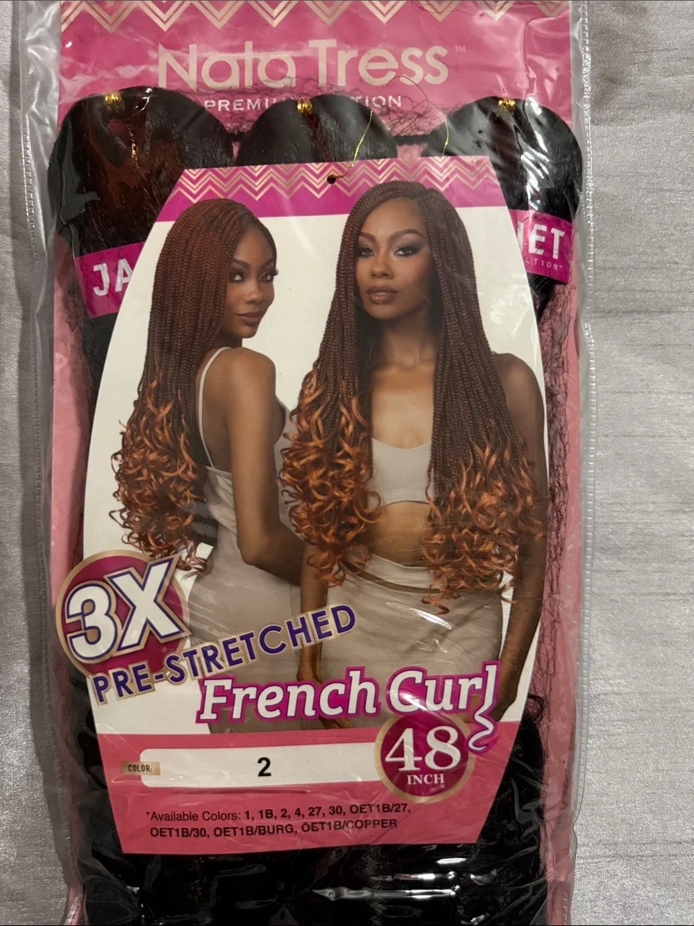 Nala Tress 3X Pre-Stretched French Curl 48